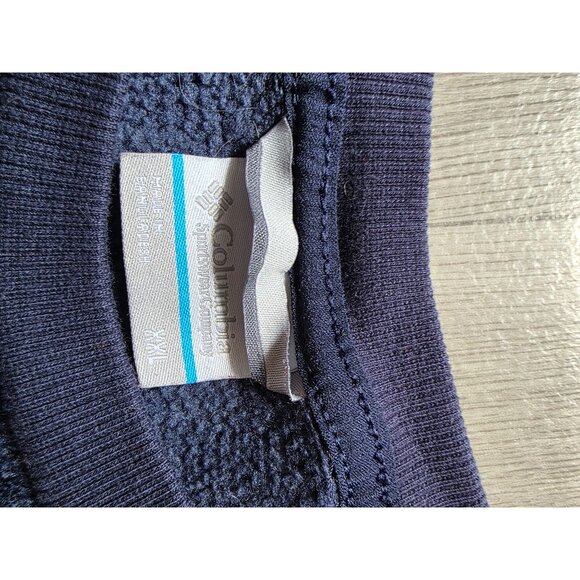 Columbia Mens Sweater Long Sleeve Gray Blue Size XXL Polyester - Picture 4 of 7